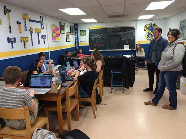 The Swamp is a room managed by chemistry majors where students can both relax and study here, as well as make and eat lunch.