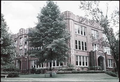 Northcott Hall, the first facility at Marshall built specifically for the sciences