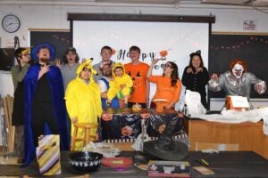 Mathematics & Physics student organizations host Halloween party