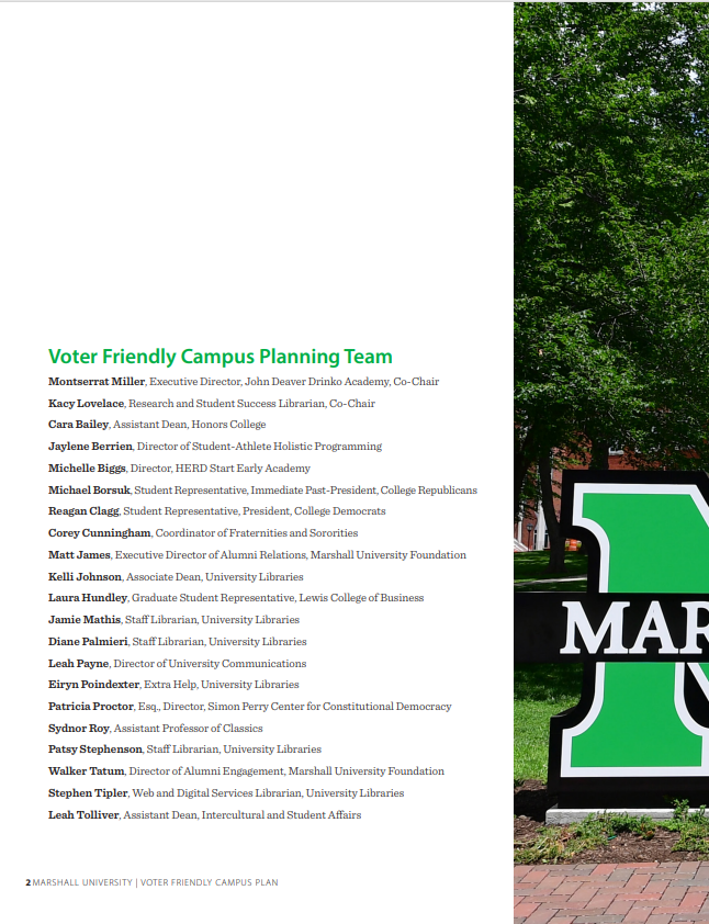 Voter Friendly Campus Plan