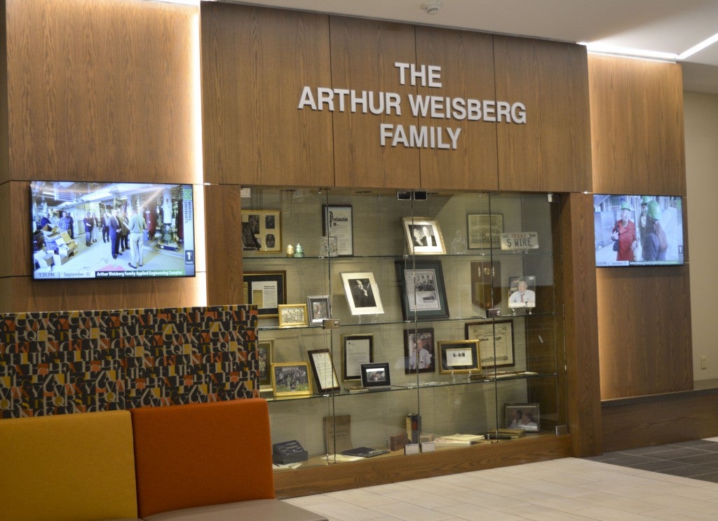 The atrium in the Engineering Complex lets natural light in, reducing energy costs.